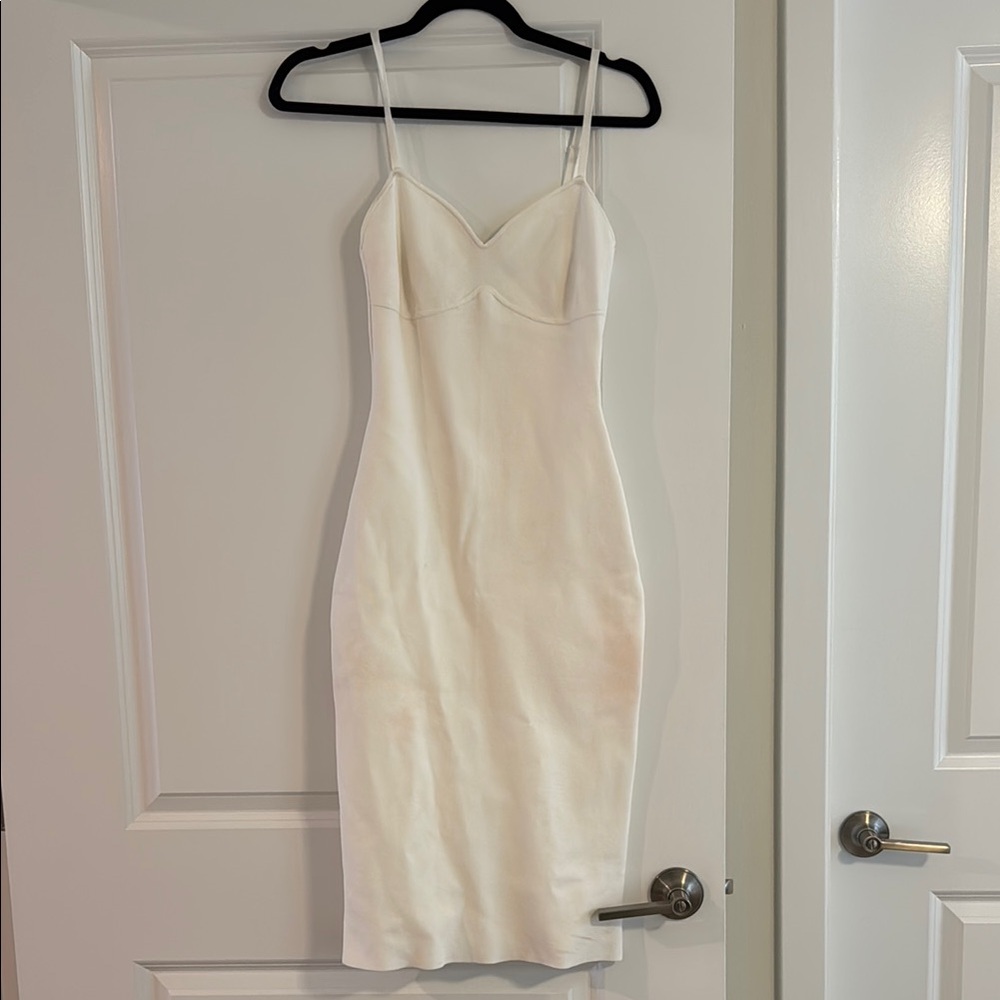 Aritzia White Dress Spaghetti Strap Sweetheart